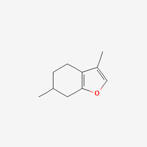 TETRAHYDRO-DIMETHYLBENZOFURAN 분자 구조