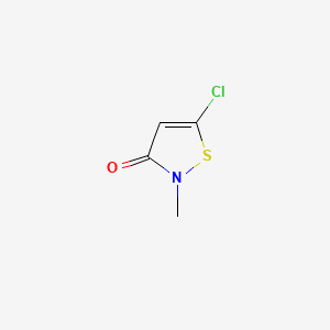 METHYLCHLOROISOTHIAZOLINONE 분자 구조