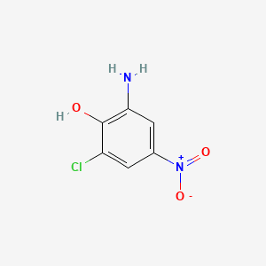 2-AMINO-6-CHLORO-4-NITROPHENOL 분자 구조