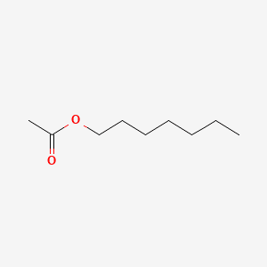 Acetic acid, heptyl ester 분자 구조