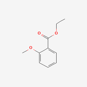 Benzoic acid, 2-methoxy-, ethyl ester 분자 구조