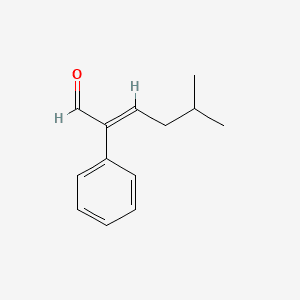 5-METHYL-2-PHENYL-2-HEXENAL 분자 구조