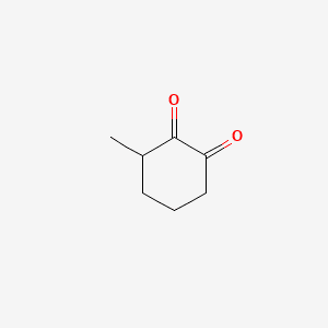 1,2-Cyclohexanedione, 3-methyl- 분자 구조