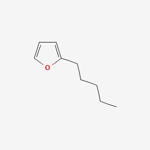 Furan, 2-pentyl- 분자 구조