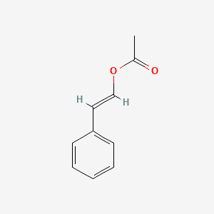Ethenol, 2-phenyl-, acetate 분자 구조