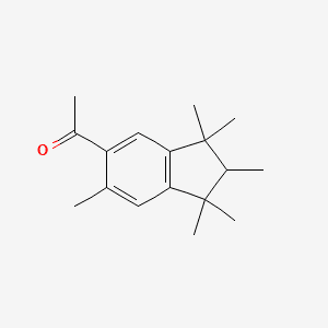 ACETYL HEXAMETHYL INDAN 분자 구조