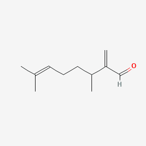 DIMETHYL-2-METHYLENEOCT-6-ENAL 분자 구조