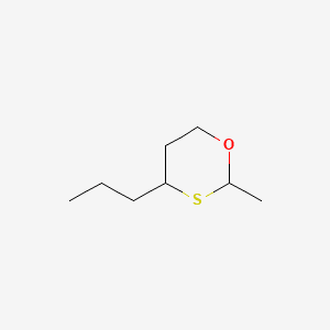 CIS-2-METHYL-4-PROPYL-1,3-OXATHIANE 분자 구조