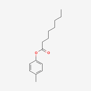 P-CRESYL OCTANOATE 분자 구조