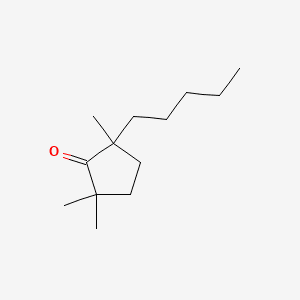 TRIMETHYL-PENTYLCYCLOPENTANONE 분자 구조