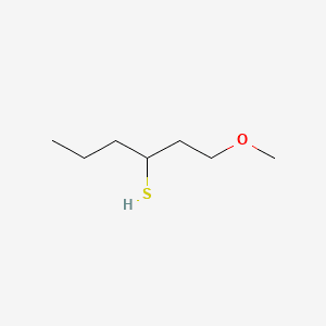 3-Hexanethiol, 1-methoxy- 분자 구조