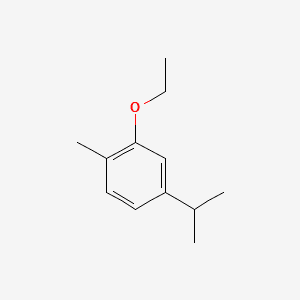 Benzene, 2-ethoxy-1-methyl-4-(1-methylethyl)- 분자 구조