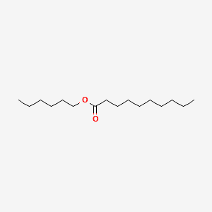 HEXYL CAPRATE 분자 구조