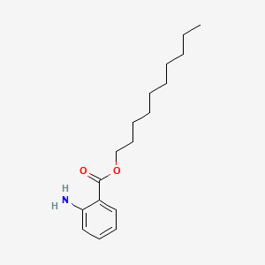 Benzoic acid, 2-amino-, decyl ester 분자 구조