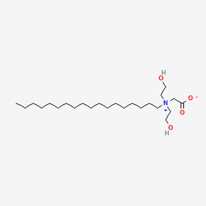 DIHYDROXYETHYL STEARYL GLYCINATE 분자 구조