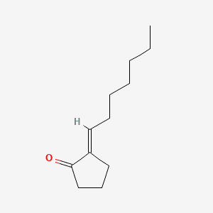 2-HEPTYLIDENECYCLOPENTANONE 분자 구조