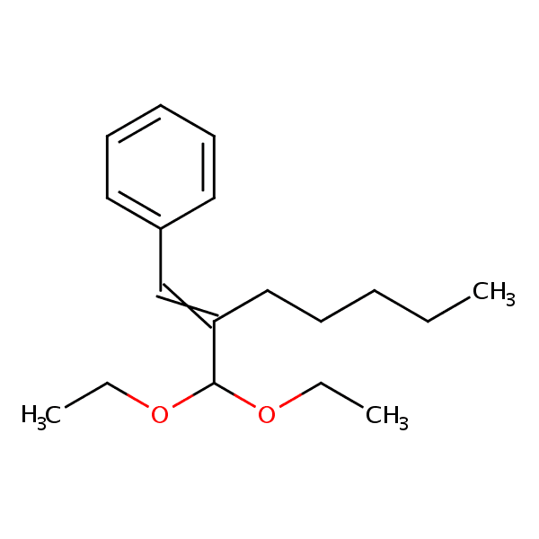 AMYLCINNAMAL DIETHYL ACETAL 분자 구조