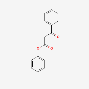 P-CRESYL 3-OXO-3-PHENYLPROPIONATE 분자 구조
