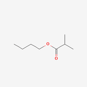 Propanoic acid, 2-methyl-, butyl ester 분자 구조