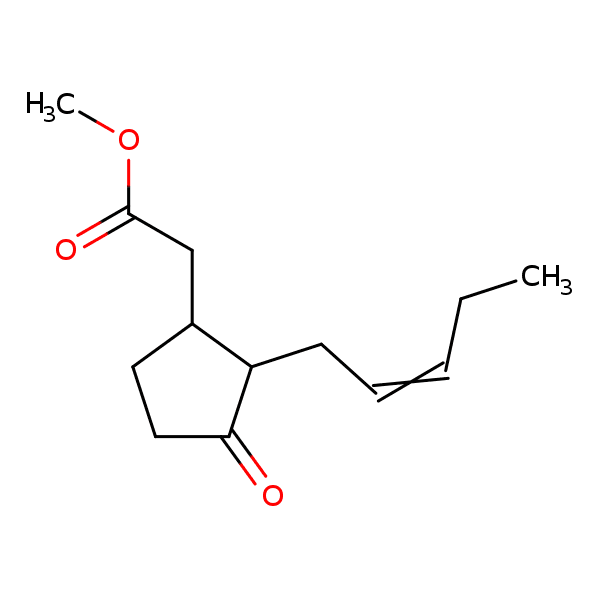 METHYL 3-OXO-PENTENYL-CYCLOPENTANEACETATE 분자 구조