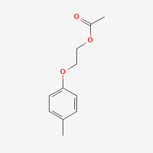 2-P-CRESYLOXYETHYL ACETATE 분자 구조