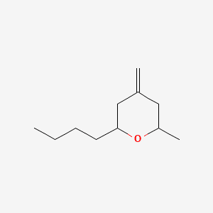 4-METHYLEN-2,6-EPOXYDECANE 분자 구조
