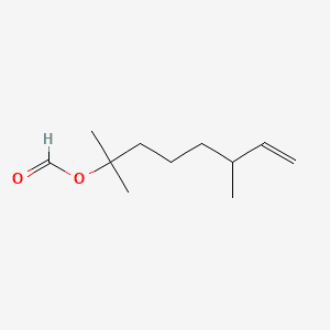 7-Octen-2-ol, 2,6-dimethyl-, formate 분자 구조