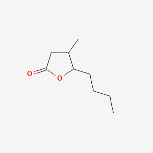 2(3H)-Furanone, 5-butyldihydro-4-methyl- 분자 구조