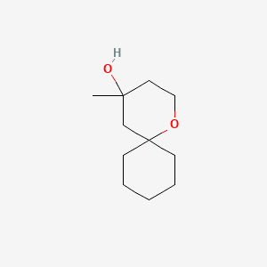 4-METHYL-1-OXASPIRO-4-UNDECANOL 분자 구조
