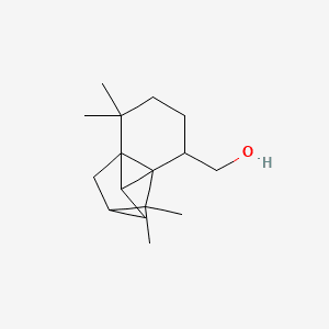 OCTAHYDRO-TETRAMETHYL-METHANO-CYCLOPENTACYCLOPROPABENZENE-4-METHANOL 분자 구조