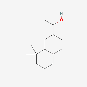 Cyclohexanepropanol, .alpha.,.beta.,2,2,6-pentamethyl- 분자 구조