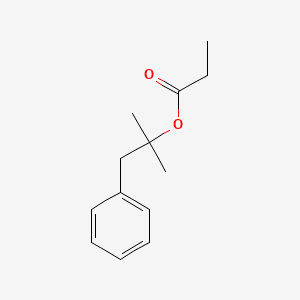Benzeneethanol, .alpha.,.alpha.-dimethyl-, propanoate 분자 구조