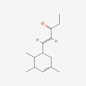 3,5,6-TRIMETHYL-3-CYCLOHEXENYL-4-PENTEN-3-ONE 분자 구조