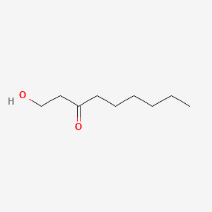 3-Nonanone, 1-hydroxy- 분자 구조