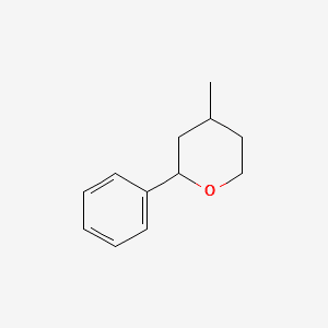 TETRAHYDRO-METHYL-PHENYL-PYRAN 분자 구조