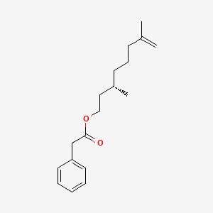 RHODINYL PHENYLACETATE 분자 구조