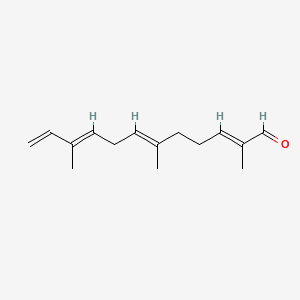 TRANS-TRIMETHYLDODECATETRAENAL 분자 구조