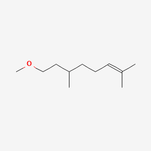 8-METHOXY-2,6-DIMETHYLOCT-2-ENE 분자 구조