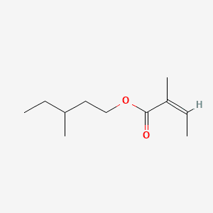 3-METHYLPENTYL ANGELATE 분자 구조
