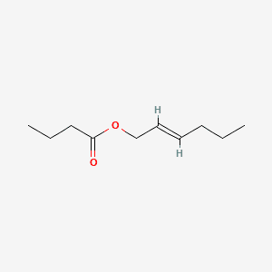 TRANS-2-HEXENYL BUTYRATE 분자 구조