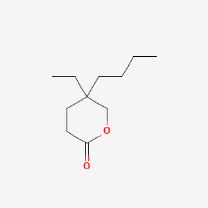 ETHYL BUTYL VALEROLACTONE 분자 구조