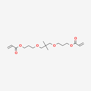 Poly[oxy(methyl-1,2-ethanediyl)], .alpha.,.alpha.'-(2,2-dimethyl-1,3-propanediyl)bis[.omega.-[(1-oxo-2-propenyl)oxy]- 분자 구조