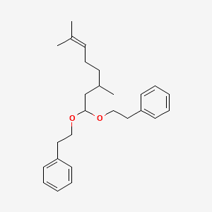 DIHYDROGERANIAL DIPHENETHYL ACETAL 분자 구조