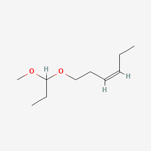 3-Hexene, 1-(1-methoxypropoxy)-, (Z)- 분자 구조