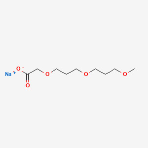 SODIUM METHOXY PPG-2 ACETATE 분자 구조