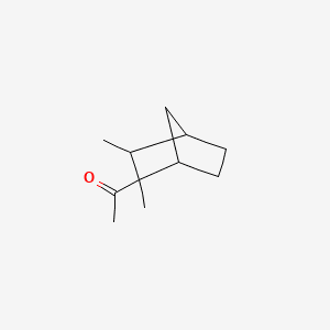 DIMETHYLBICYCLOHEPTYL ETHANONE 분자 구조