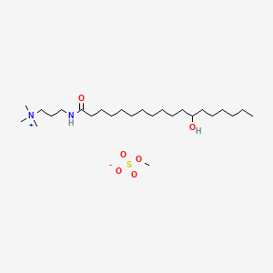 HYDROXYSTEARAMIDOPROPYL TRIMONIUM METHOSULFATE 분자 구조