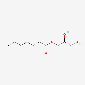 GLYCERYL HEPTANOATE 분자 구조