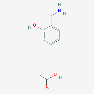 2-HYDROXYBENZYLAMINE ACETATE 분자 구조