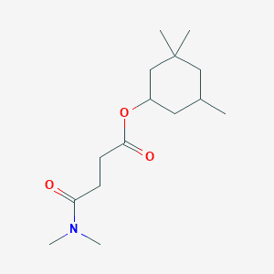 3,3,5-TRIMETHYLCYCLOHEXYL SUCCINATE DIMETHYLAMIDE 분자 구조